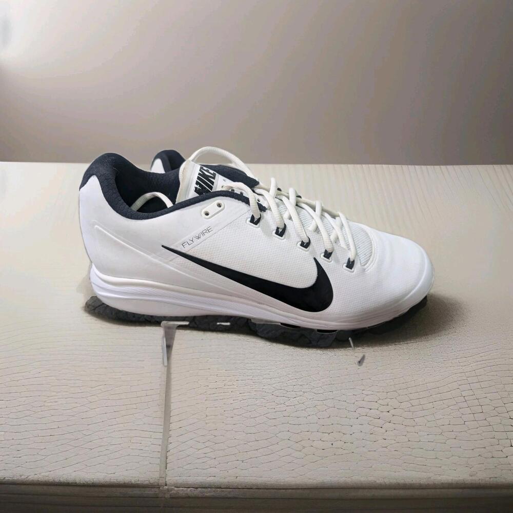 New Nike Flywire Air Max Clipper Baseball Cleats Mens Size 13 Shoes White‎